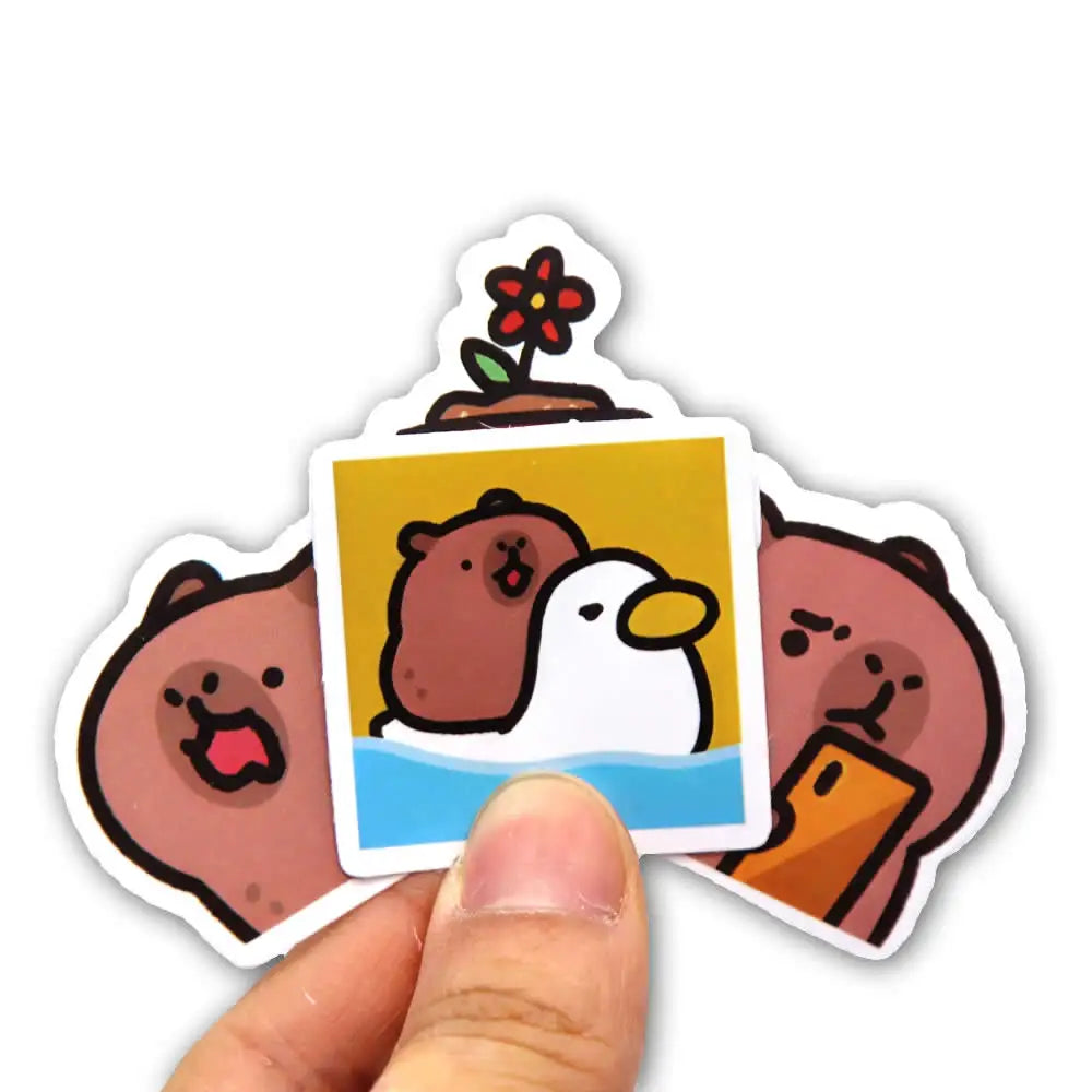 10/50/100pcs Stickere Capybaras bază de desene animate drăguț pentru Laptop, telefon, mașină, biciclete și copii DIY