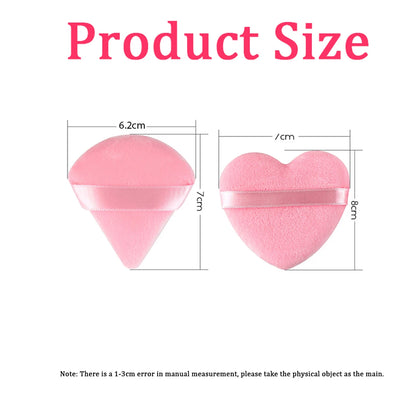 20/30Pcs Triangle Velvet pulbere Puff