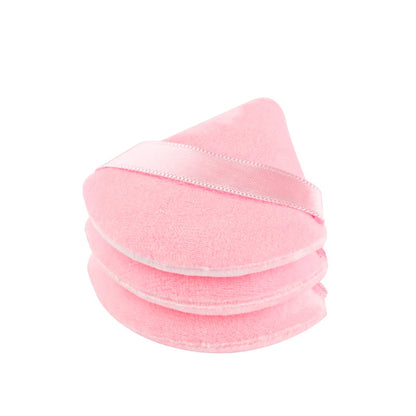 SHIDISHANGPIN Triangle Catifea pulbere Puff  bază de plastic cosmetice faţă reutilizabil Sponge, mini machiaj de bumbac pentru fundaţie, Eyeshadow, şi instrumente de frumusete (1/2/3/6pcs)