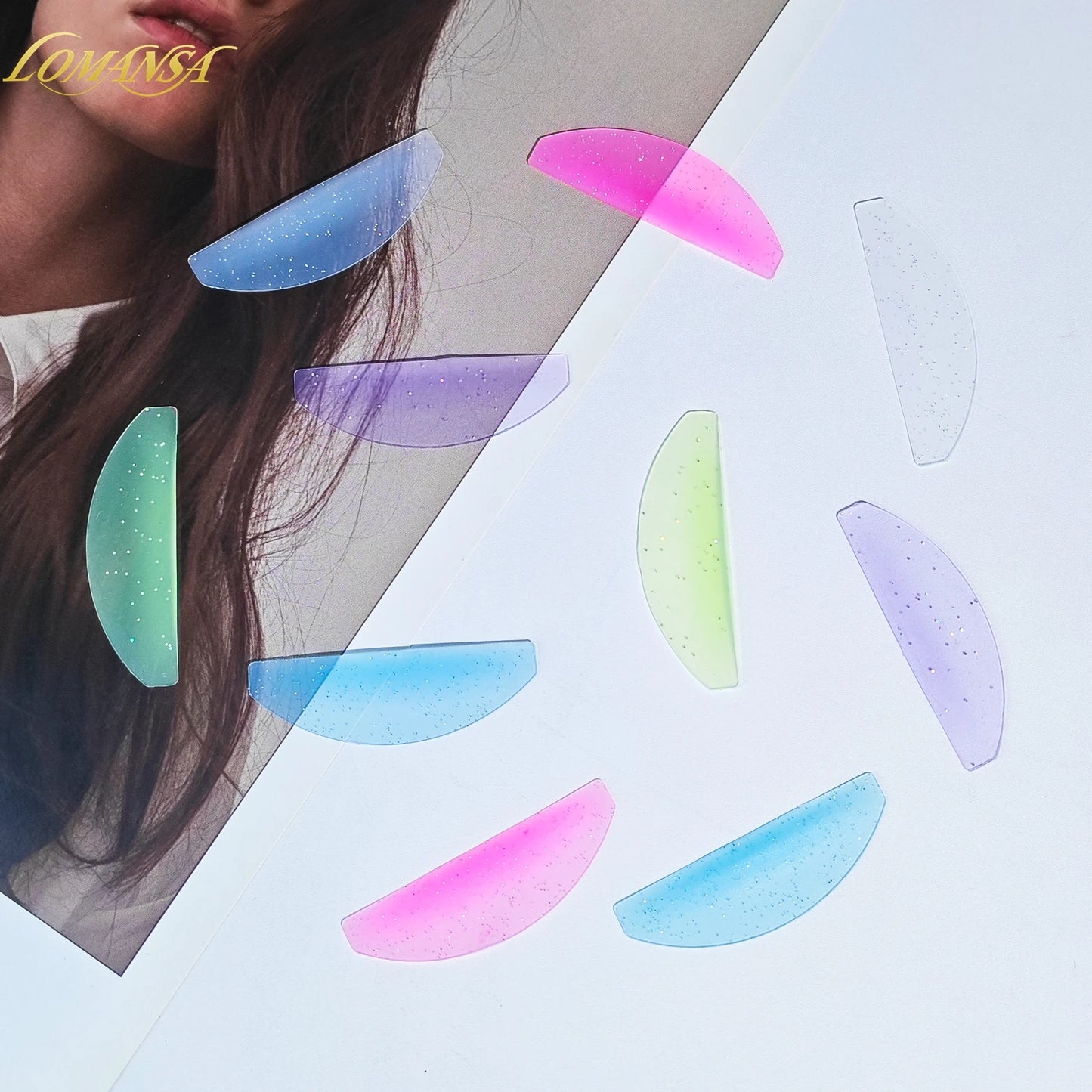 Lomansa 1 Pair Silicone Lash Softening Pads – Eyelash Perm Rods & Shields for Lash Lifting, Professional Eyelash Accessories