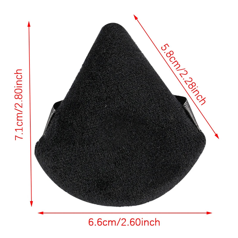 SHIDISHANGPIN Triangle Catifea pulbere Puff  bază de plastic cosmetice faţă reutilizabil Sponge, mini machiaj de bumbac pentru fundaţie, Eyeshadow, şi instrumente de frumusete (1/2/3/6pcs)