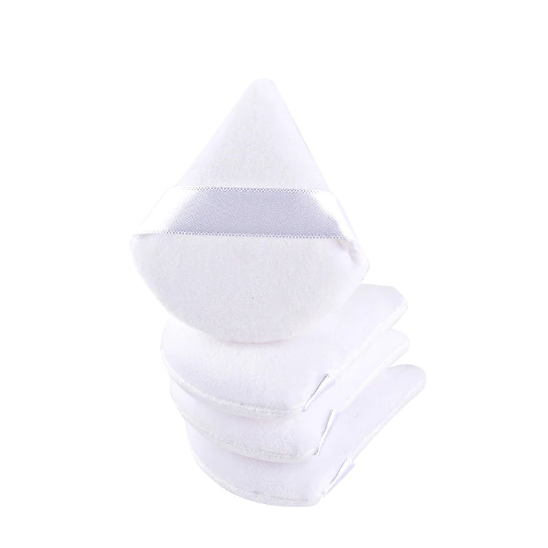 SHIDISHANGPIN Triangle Catifea pulbere Puff  bază de plastic cosmetice faţă reutilizabil Sponge, mini machiaj de bumbac pentru fundaţie, Eyeshadow, şi instrumente de frumusete (1/2/3/6pcs)