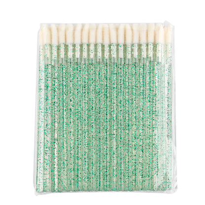 Lanjinglin 5/50 PC-uri de unică folosință periuță de buze perii de machiaj ا Baghete aplicator ruj & instrument de extensie a genelor, accesorii profesionale de frumusete