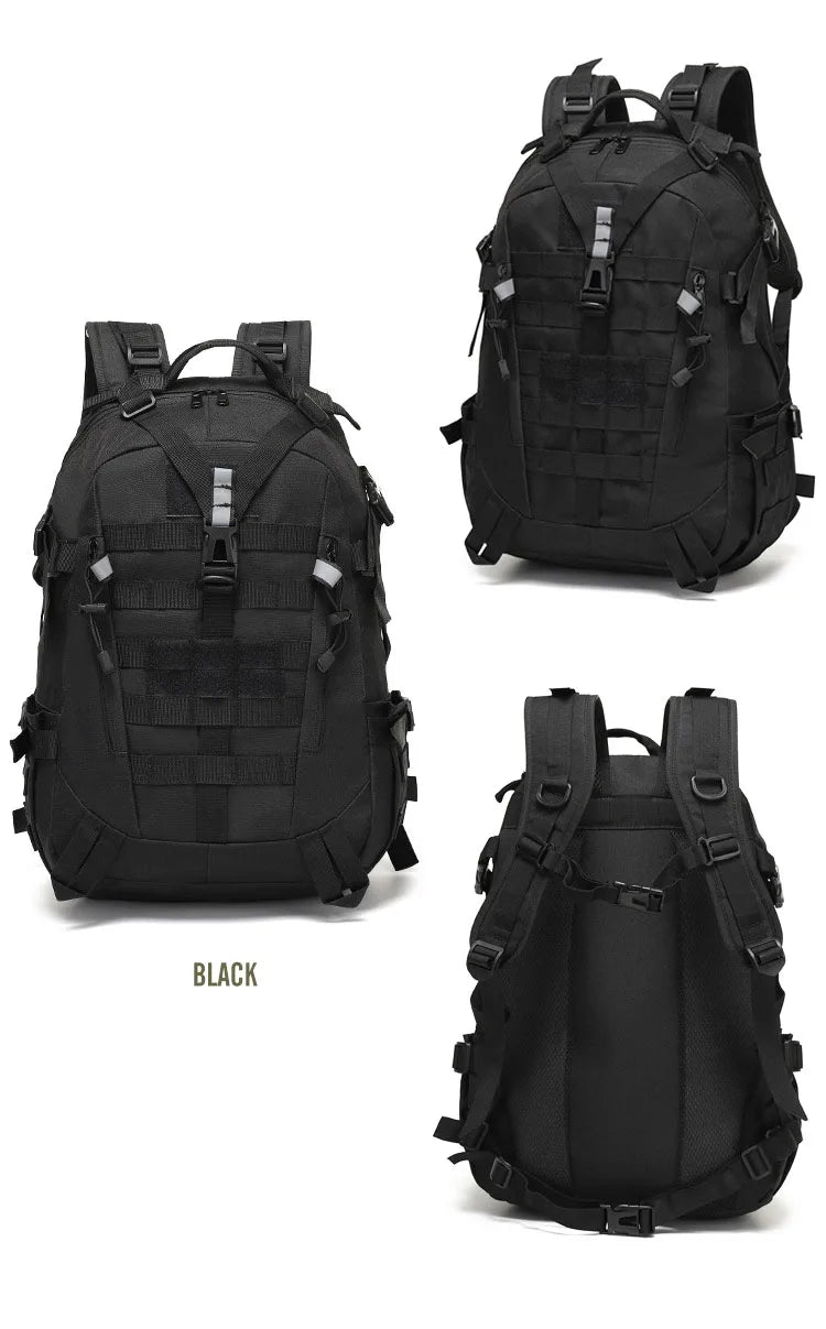 40L Tactical Reflective Backpack  bază militară Molle Outdoor Rucksack