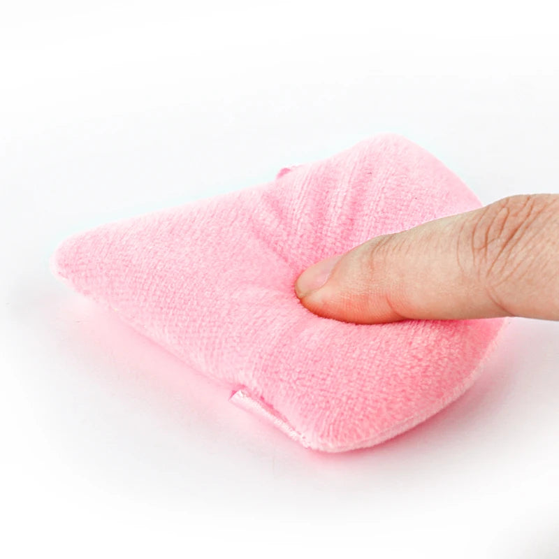 SHIDISHANGPIN Triangle Catifea pulbere Puff  bază de plastic cosmetice faţă reutilizabil Sponge, mini machiaj de bumbac pentru fundaţie, Eyeshadow, şi instrumente de frumusete (1/2/3/6pcs)