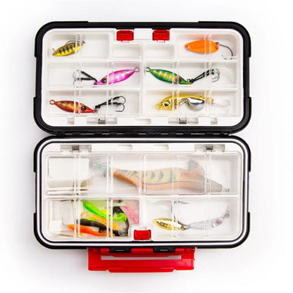Premium rezistent la apă Dublu-Sided de pescuit Tackle Box  bază multifuncţională & instrument organizator