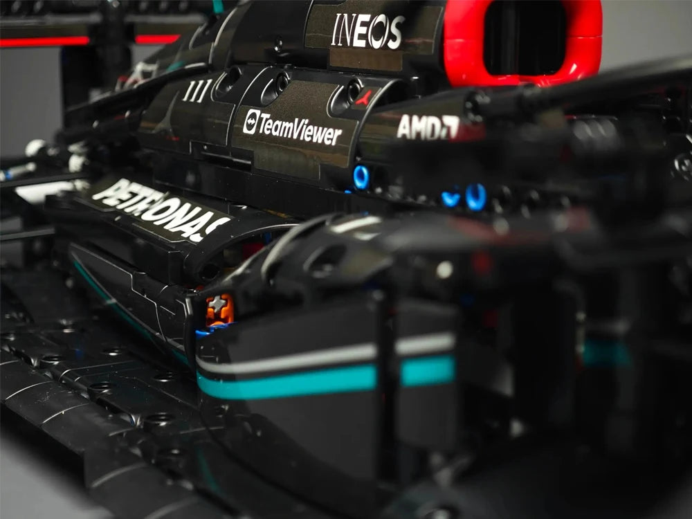 Technology 1642PCS Mechanical Racing Car Building Blocks – W14 Venue Racing Model Kit for Adults & Kids