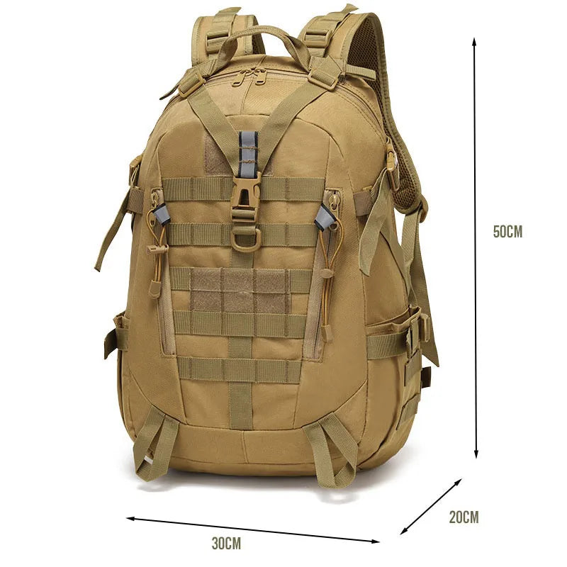 40L Tactical Reflective Backpack  bază militară Molle Outdoor Rucksack