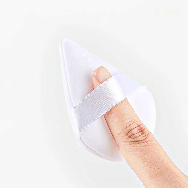 SHIDISHANGPIN Triangle Catifea pulbere Puff  bază de plastic cosmetice faţă reutilizabil Sponge, mini machiaj de bumbac pentru fundaţie, Eyeshadow, şi instrumente de frumusete (1/2/3/6pcs)
