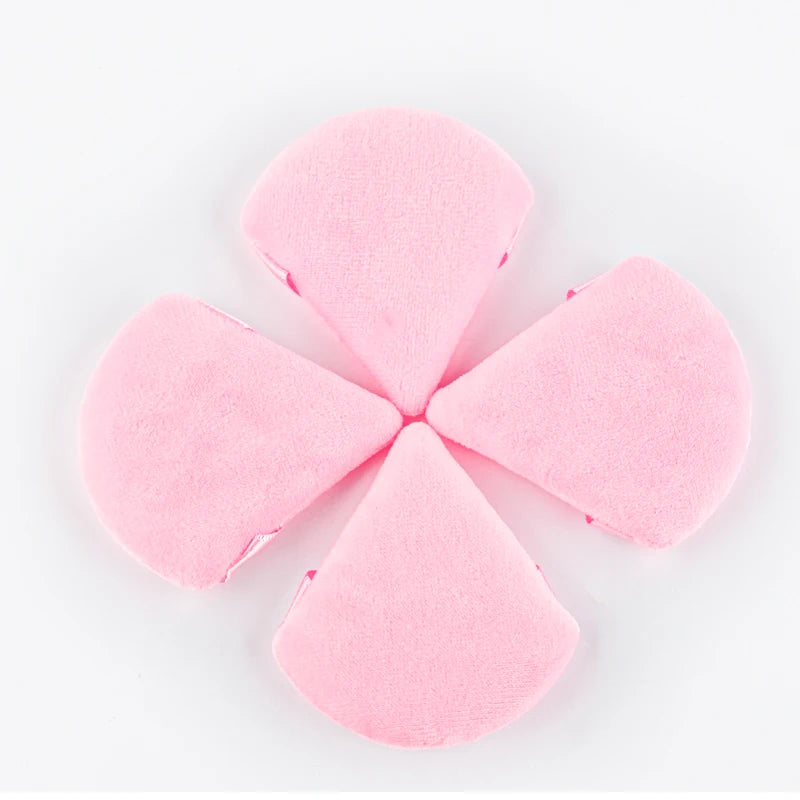 SHIDISHANGPIN Triangle Catifea pulbere Puff  bază de plastic cosmetice faţă reutilizabil Sponge, mini machiaj de bumbac pentru fundaţie, Eyeshadow, şi instrumente de frumusete (1/2/3/6pcs)