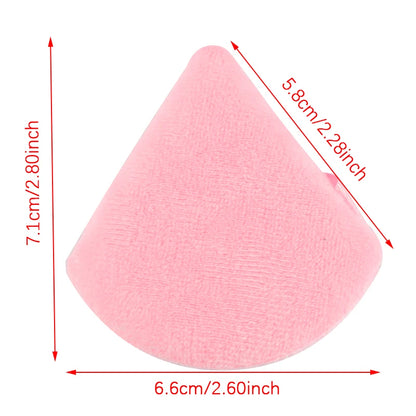 SHIDISHANGPIN Triangle Catifea pulbere Puff  bază de plastic cosmetice faţă reutilizabil Sponge, mini machiaj de bumbac pentru fundaţie, Eyeshadow, şi instrumente de frumusete (1/2/3/6pcs)