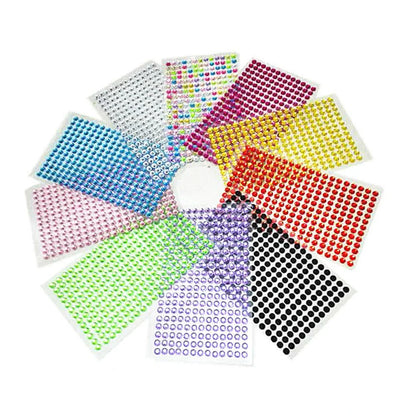 1040/900/504Pcs Acrilic Drill DIY Crystal Rinstone auto-adezive auto-adezive auto-abțibilduri pentru cazuri de telefon, carduri, și meserii