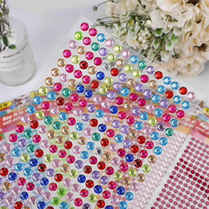 1040/900/504Pcs Acrilic Drill DIY Crystal Rinstone auto-adezive auto-adezive auto-abțibilduri pentru cazuri de telefon, carduri, și meserii