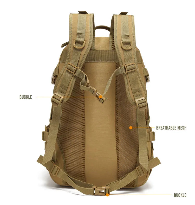 40L Tactical Reflective Backpack  bază militară Molle Outdoor Rucksack