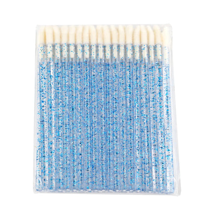 Lanjinglin 5/50 PC-uri de unică folosință periuță de buze perii de machiaj ا Baghete aplicator ruj & instrument de extensie a genelor, accesorii profesionale de frumusete