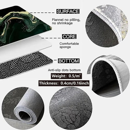 VIKAMA Office Chair Mat ? Anti-Slip, Carpet uzura-Rezistent pentru Home & Office Floor Protection