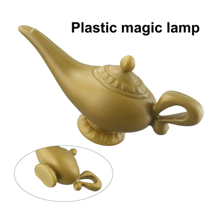 Aladdin Genie Lamp Costume Prop ا Vintage Decorative Teapot, Retro Magic Lamp Ornament pentru Halloween, Crăciun & partid decorare