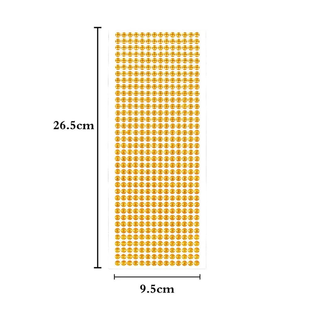 1040/900/504Pcs Acrilic Drill DIY Crystal Rinstone auto-adezive auto-adezive auto-abțibilduri pentru cazuri de telefon, carduri, și meserii