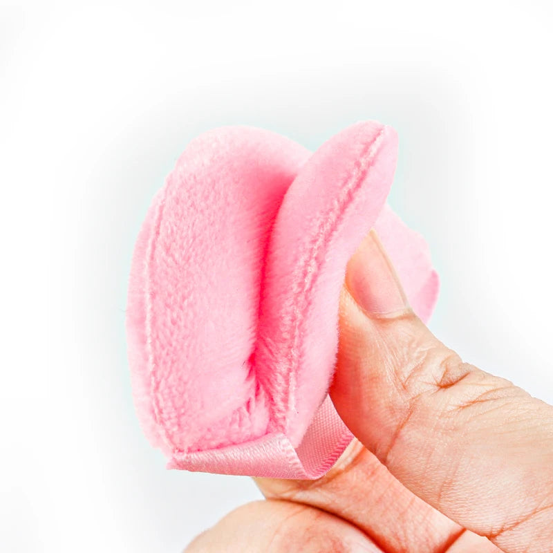 SHIDISHANGPIN Triangle Catifea pulbere Puff  bază de plastic cosmetice faţă reutilizabil Sponge, mini machiaj de bumbac pentru fundaţie, Eyeshadow, şi instrumente de frumusete (1/2/3/6pcs)
