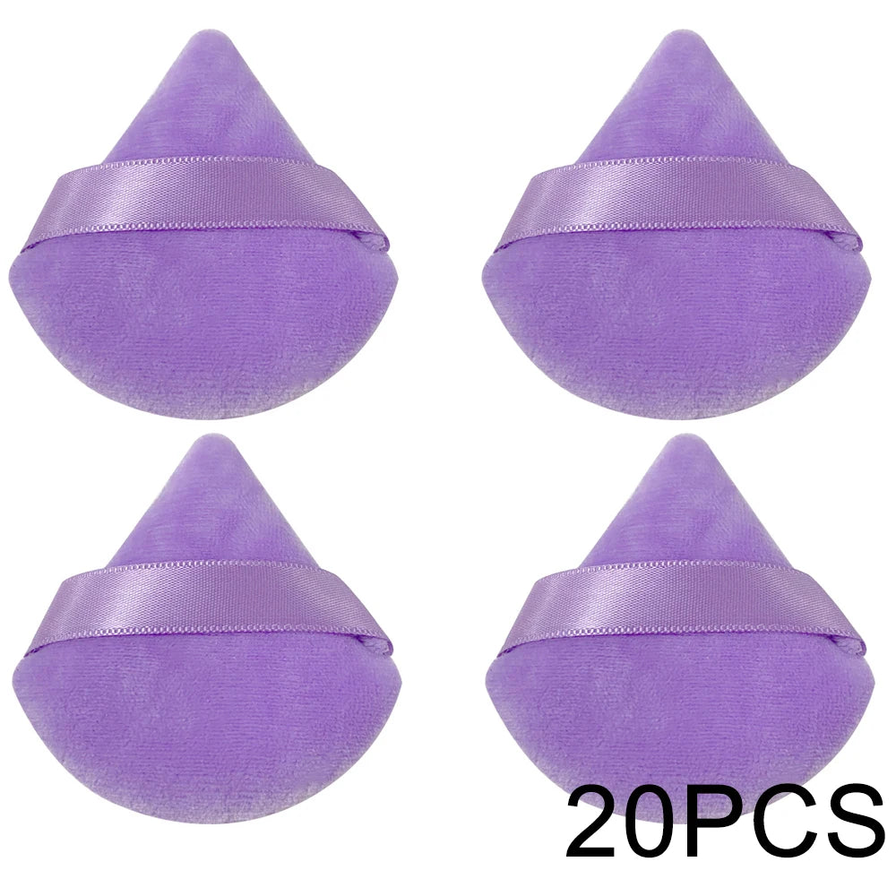 20/30Pcs Triangle Velvet pulbere Puff