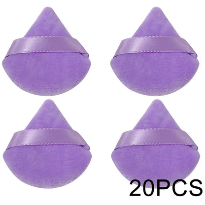 20/30Pcs Triangle Velvet pulbere Puff