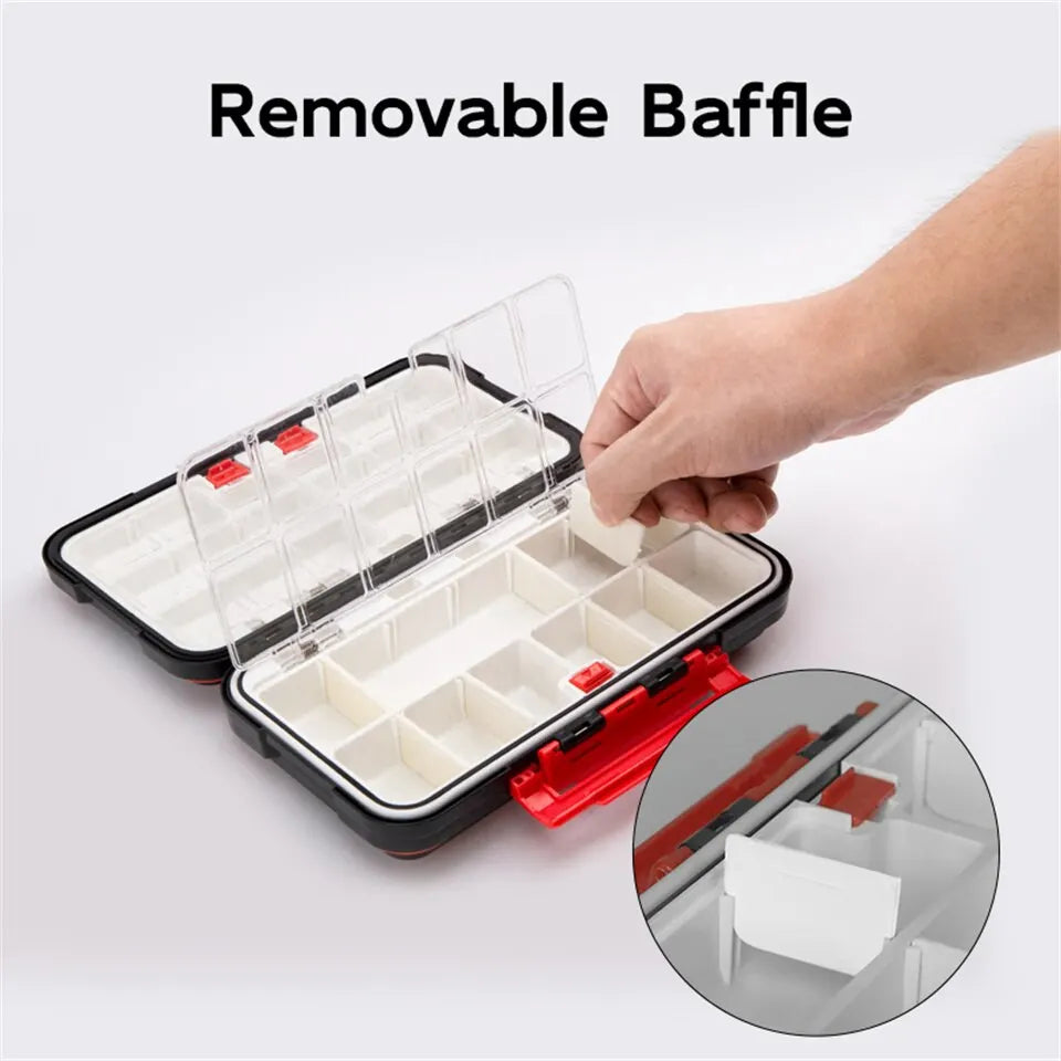 Premium rezistent la apă Dublu-Sided de pescuit Tackle Box  bază multifuncţională & instrument organizator