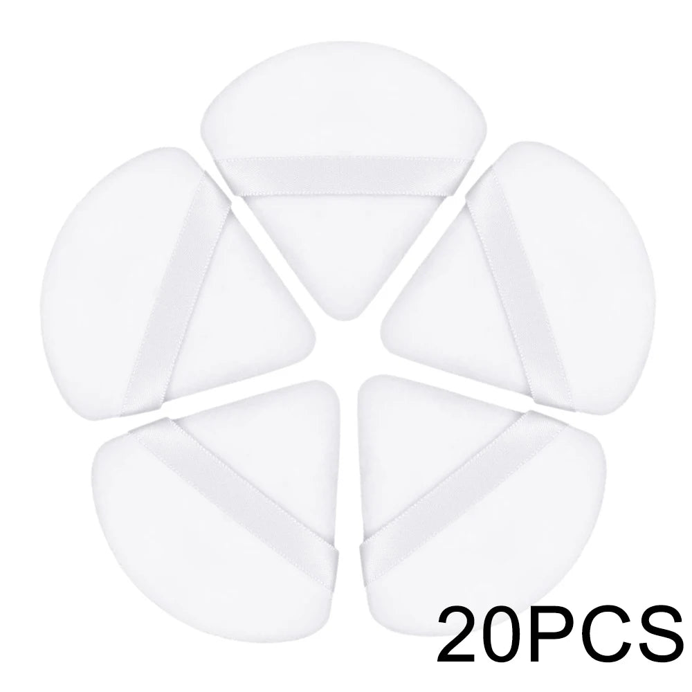 20/30Pcs Triangle Velvet pulbere Puff