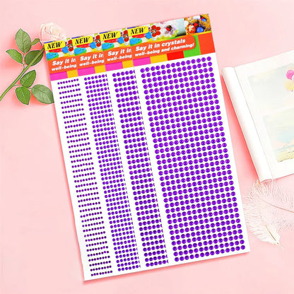 1040/900/504Pcs Acrilic Drill DIY Crystal Rinstone auto-adezive auto-adezive auto-abțibilduri pentru cazuri de telefon, carduri, și meserii