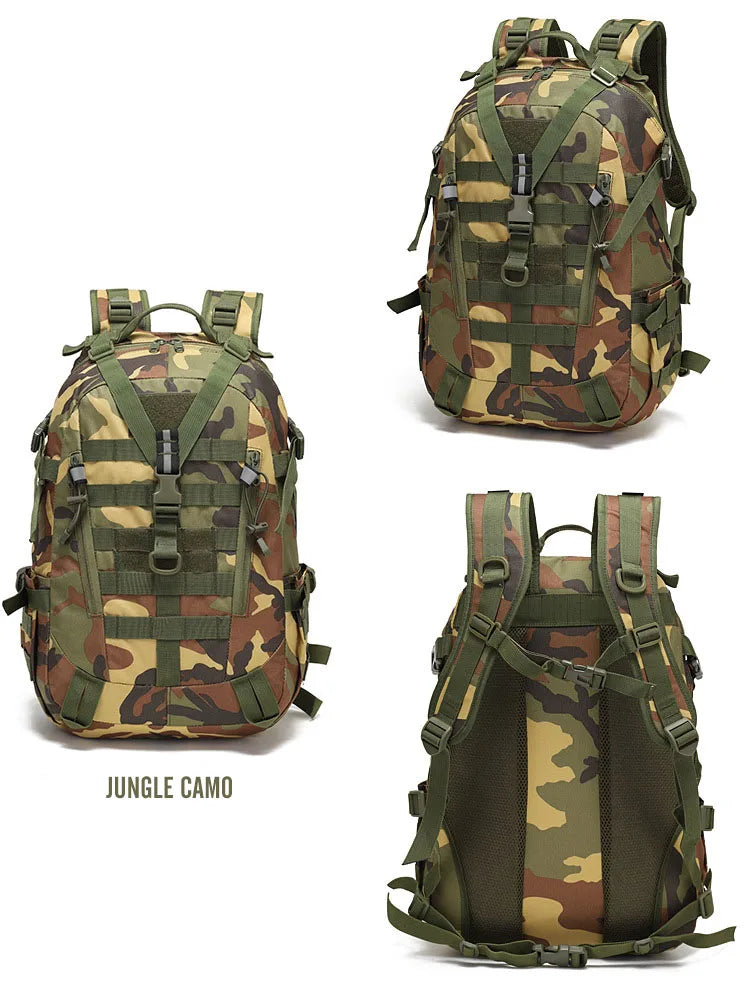 40L Tactical Reflective Backpack  bază militară Molle Outdoor Rucksack
