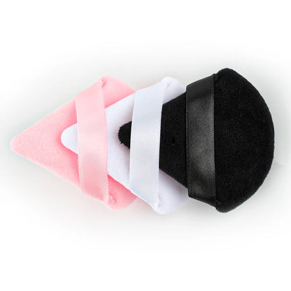 SHIDISHANGPIN Triangle Catifea pulbere Puff  bază de plastic cosmetice faţă reutilizabil Sponge, mini machiaj de bumbac pentru fundaţie, Eyeshadow, şi instrumente de frumusete (1/2/3/6pcs)